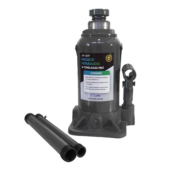 Macaco Hidráulico PRO Tipo Garrafa 16 Toneladas LPK-16TP