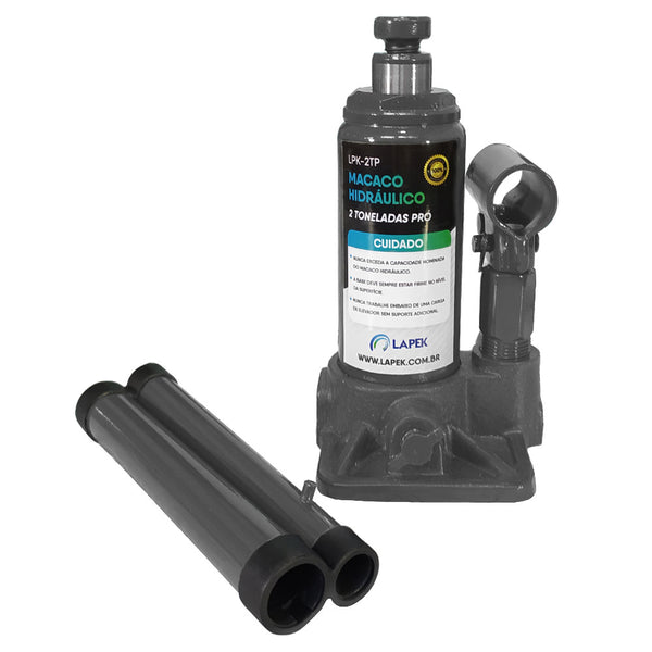 Macaco Hidráulico PRO Tipo Garrafa 2 Toneladas LPK-2TP