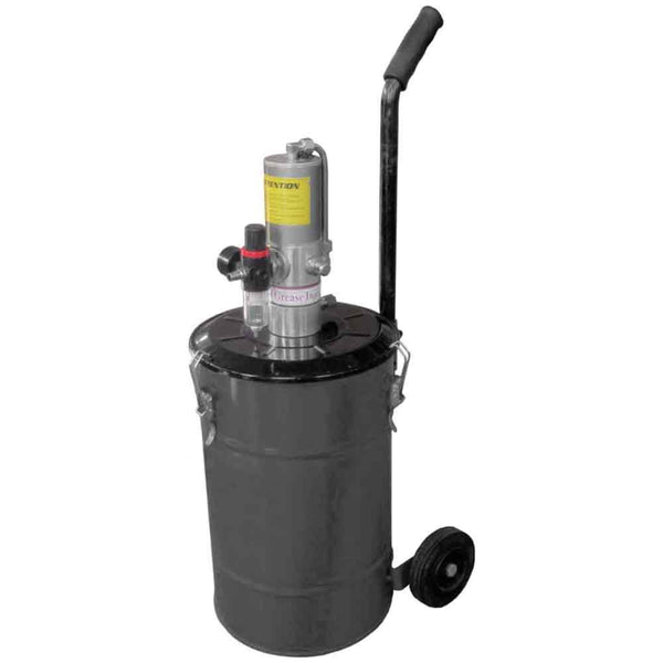 Propulsora Pneumática de Alta Pressão com Reservatório de 25kg e Comando para Graxa Lapek LPK-50099