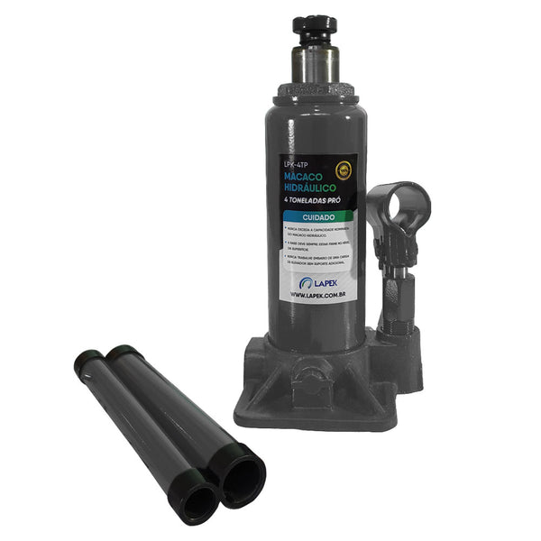 Macaco Hidráulico PRO Tipo Garrafa 4 Toneladas LPK-4TP
