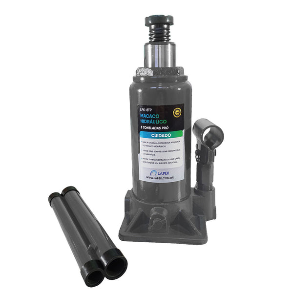 Macaco Hidráulico PRO Tipo Garrafa 8 Toneladas LPK-8TP